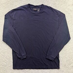 C&B Sport Croft & Barrow Mens Large Black Long Sleeve Heavyweight T-Shirt